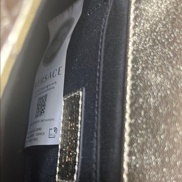 Authentic Versace Gold Quilted Leather Women's Bag - Picture 5 of 8